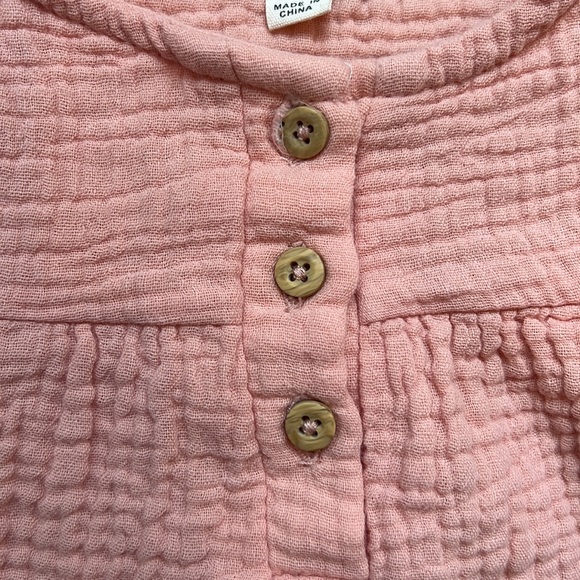 Rabbit + Bear peach baby top - Picture 7 of 8